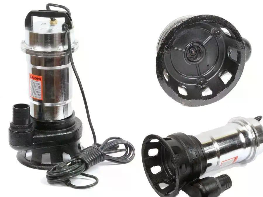 Насос фекальный Wisla WQS 2-2.5 хромированный чугун/нержавейка для грязной воды/фекалий/сливных ям с поплавком шланг 20 м (30489865) - фото 4