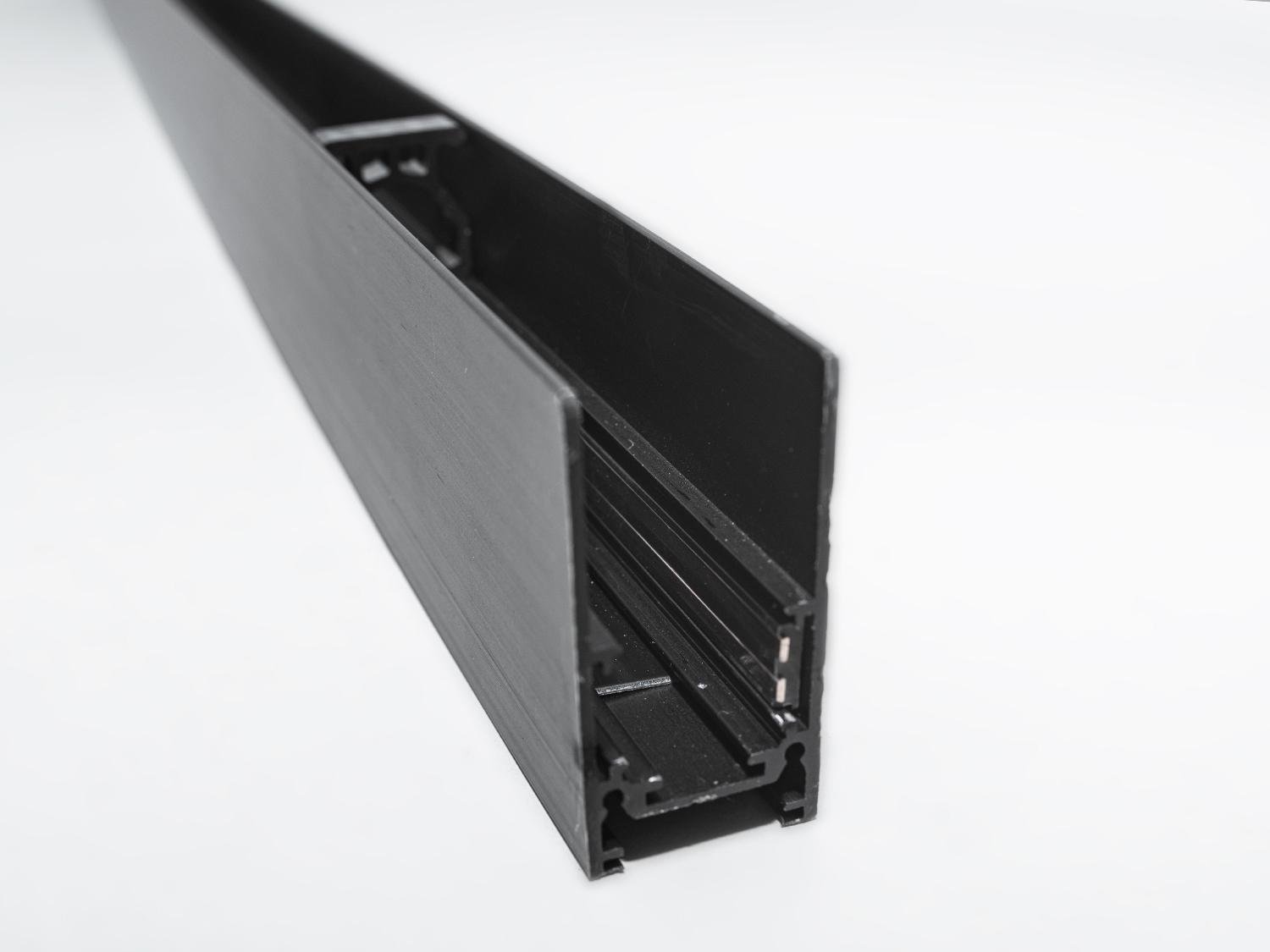 Рейлинг-шинопровод для магнитной трековой системы подвесной/накладной (QY-CX102B-20-2M-BK)