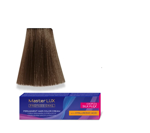 Крем-краска для волос стойкая Master LUX 6.7 60 мл Темно-русый коричневый