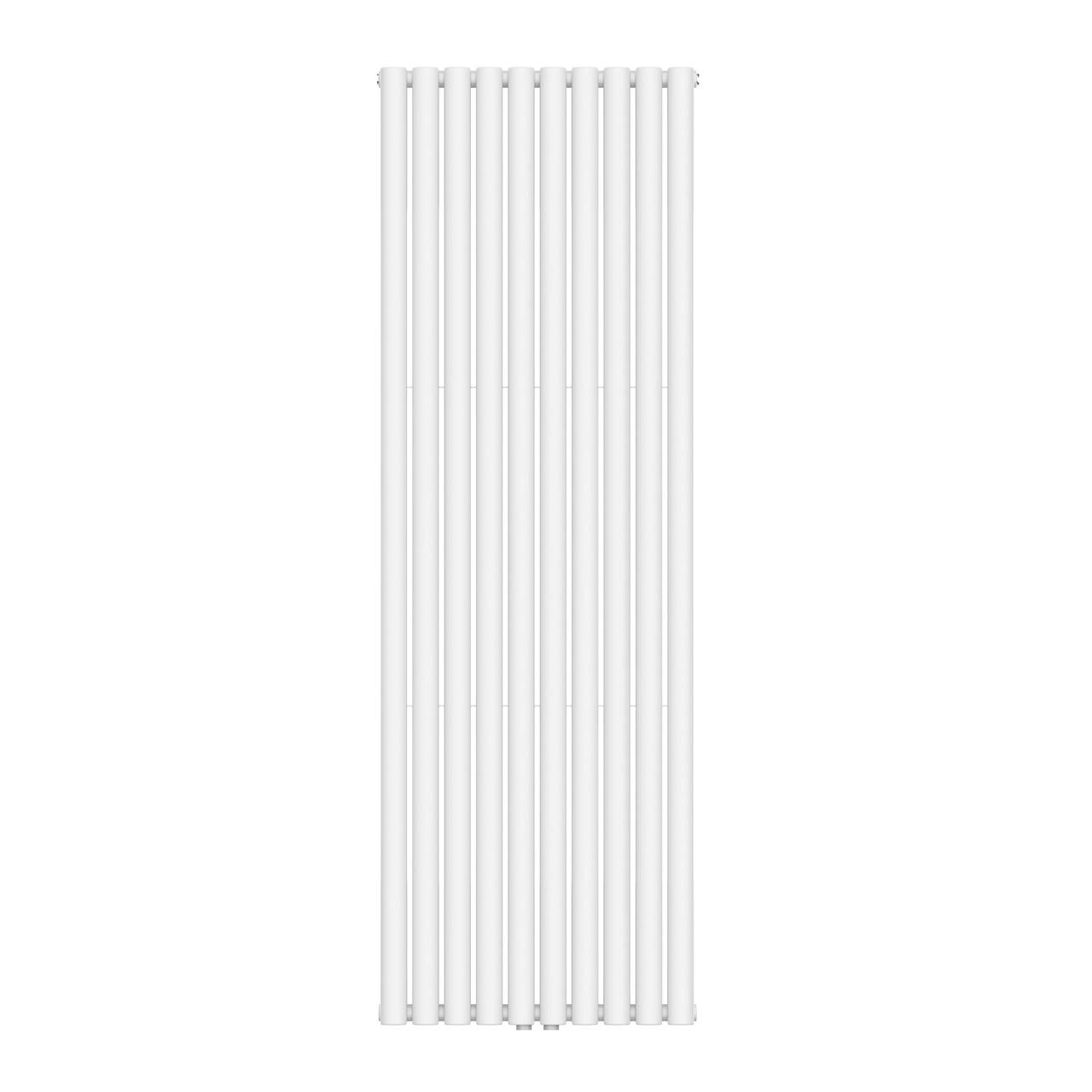 Вертикальний радіатор Ellipse Double 600х1800-10/50 мм anticor Білий