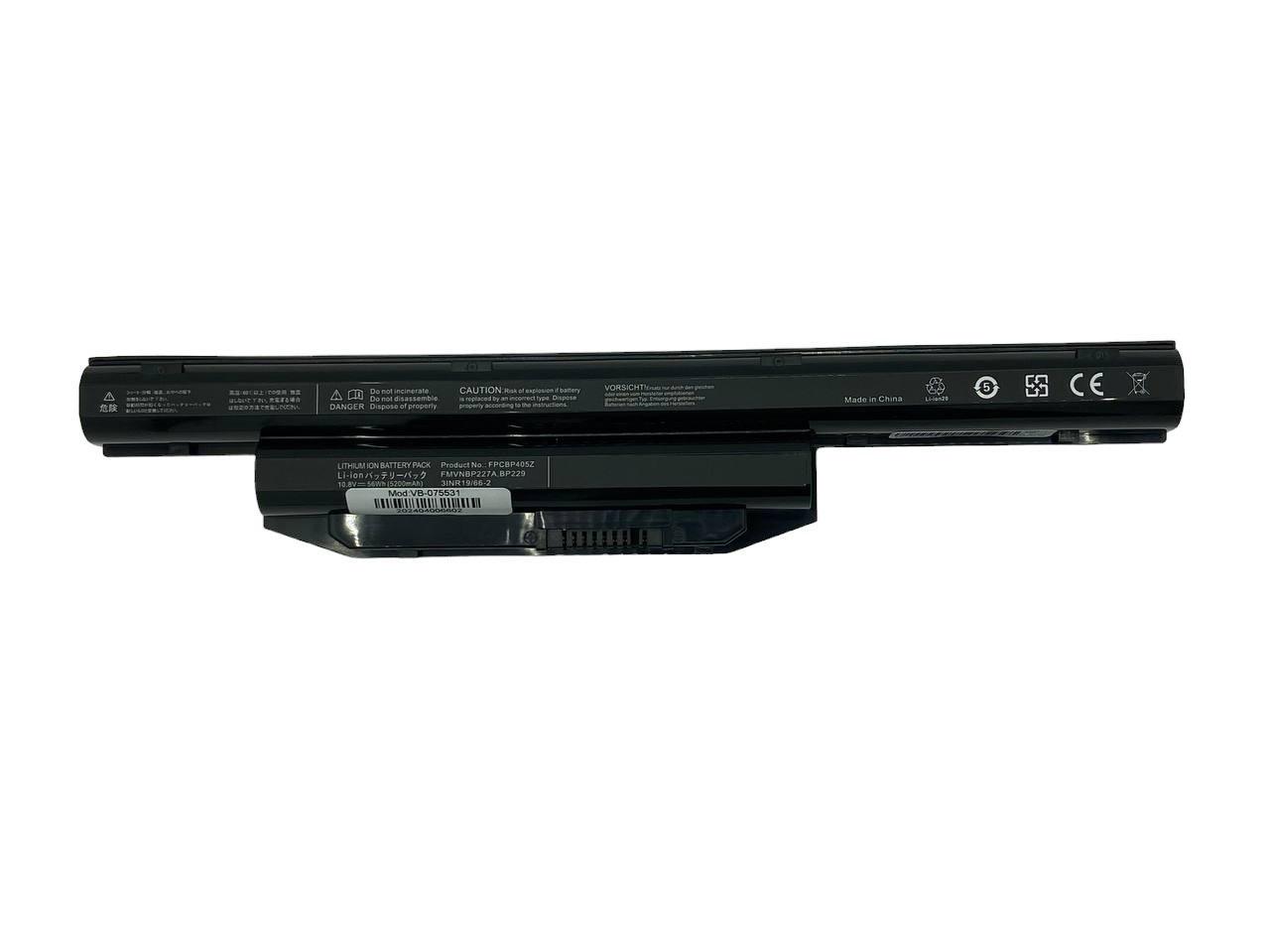 Акумулятор для ноутбука Fujitsu-Siemens BP229 LifeBook FMVNBP229 10,8V 5200 mAh OEM Black