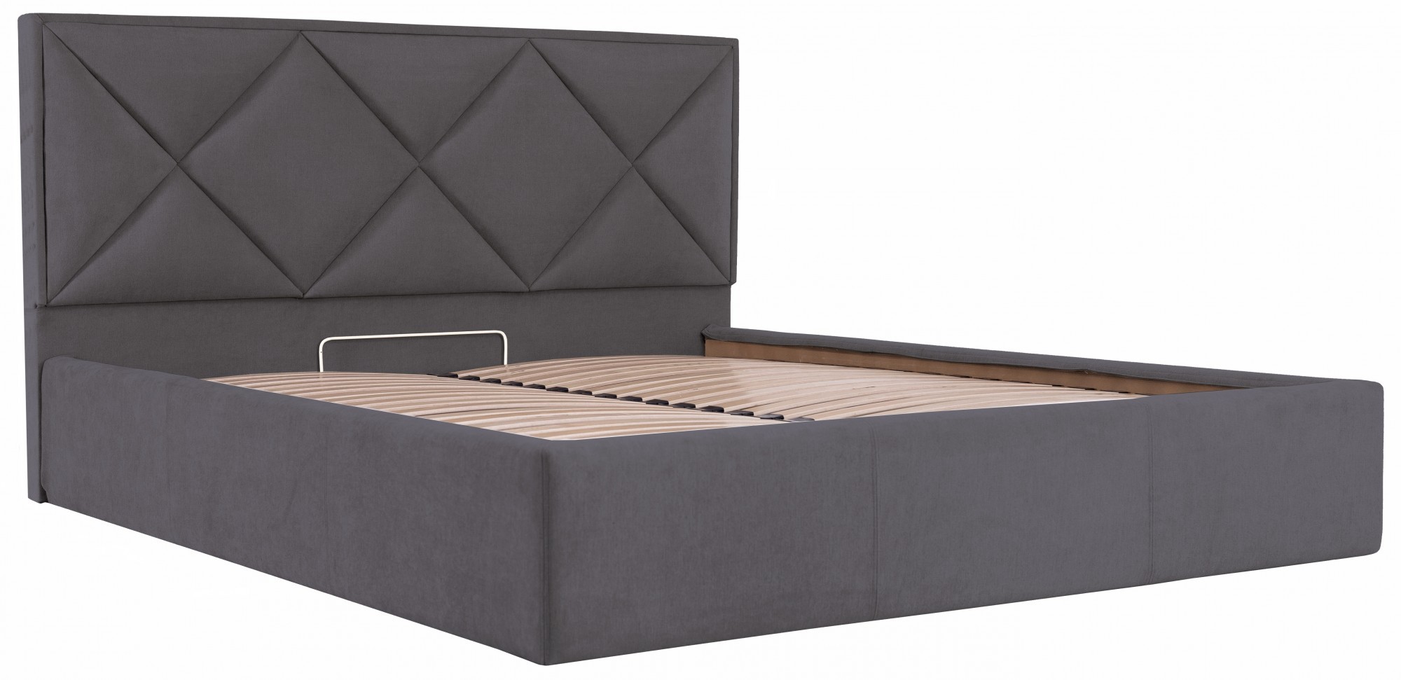Кровать двуспальная Leeds Standart Мисти Dark Grey 160х190 см Темно-серый