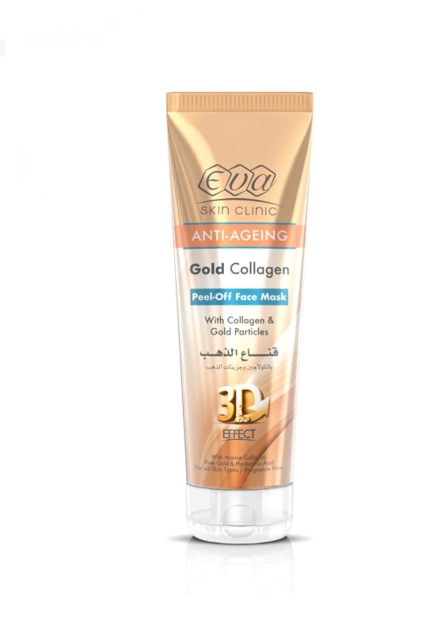 Омолаживающая маска с ионами золота и коллагеном Eva skin clinic Gold collagen peel off face mask