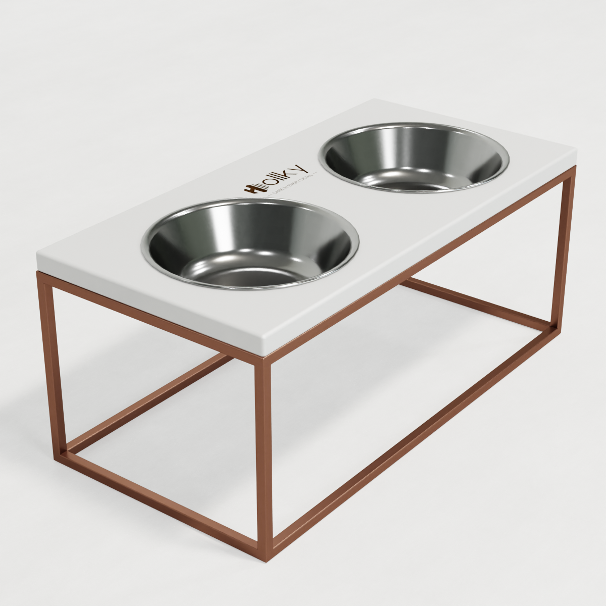 Миски на подставке для больших собак Hollky Base XL20 2х1,8 л (BXL20-522620-GLWH) - фото 6 Миски на подставке для больших собак Hollky Base XL20 2х1,8 л (BXL20-522620-GLWH) - фото 6