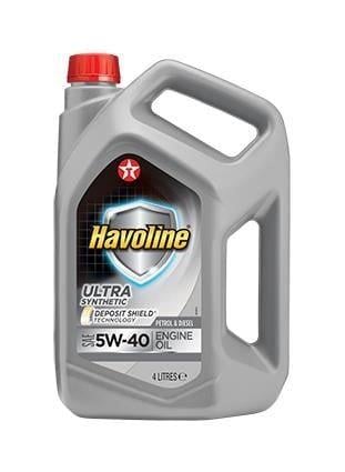 Моторное масло Texaco Havoline Ultra A3/B3/B4 SN/CF 5W-40 4 л (840310MHE)
