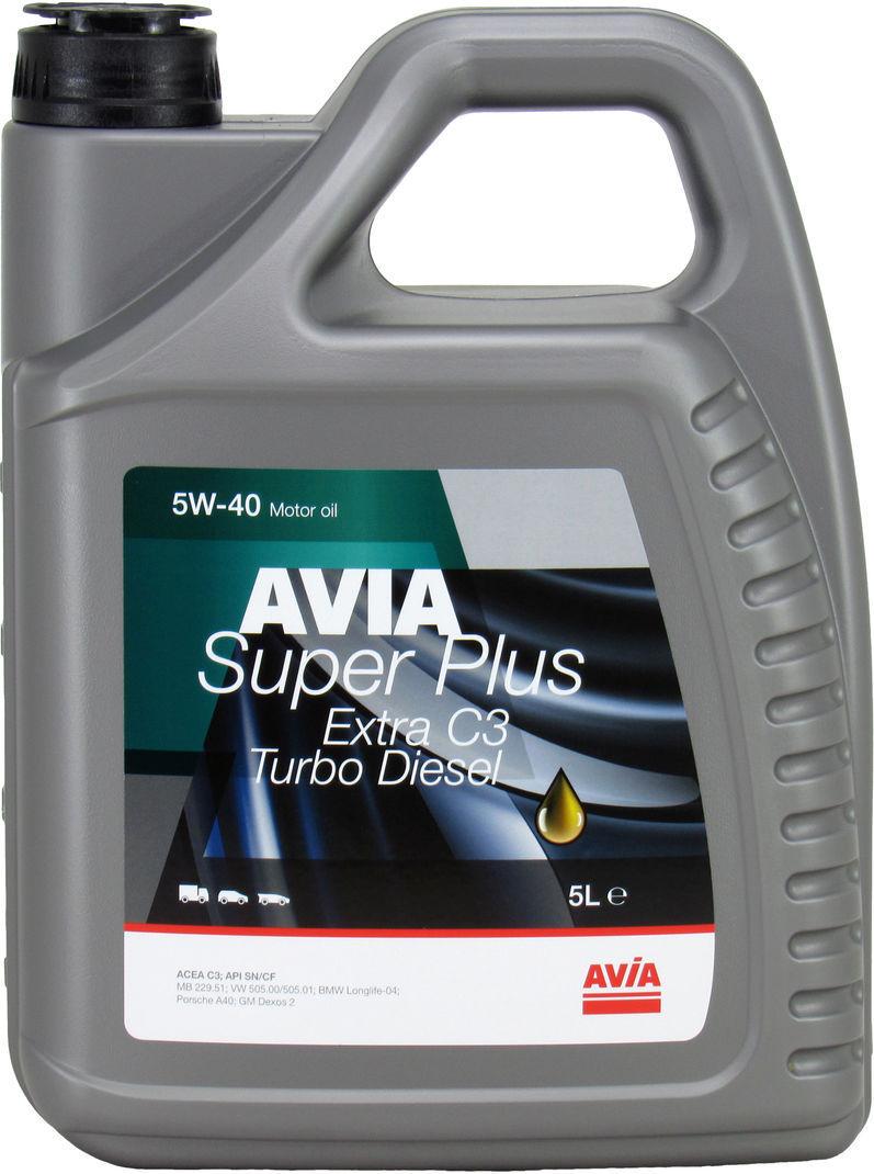 Моторное масло Avia Super Plus Extra C3 дизель 5W-40 5 л (1400367)