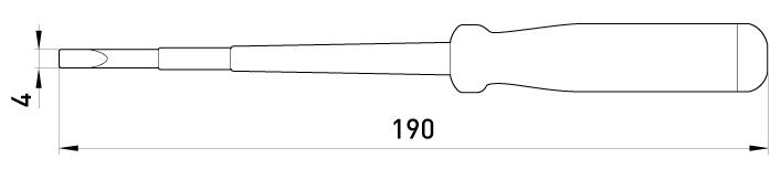 Викрутка-індикатор E.NEXT e.tool.test04 4x190 мм прямий SL 100-500V AC (t001104) - фото 3 Викрутка-індикатор E.NEXT e.tool.test04 4x190 мм прямий SL 100-500V AC (t001104) - фото 3