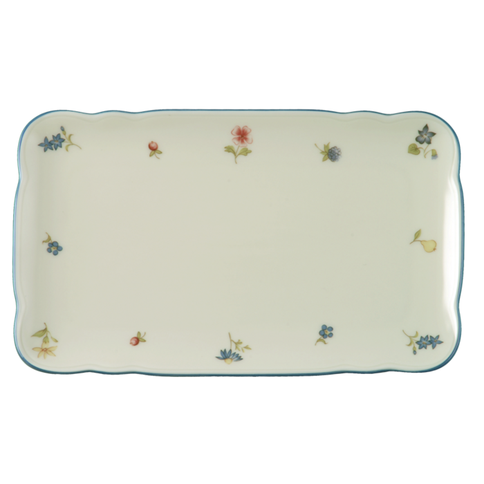 Блюдо для сервірування/олії Seltmann Streublume blauer Rand Marie-Luise 20 см (SW-4003106008662)