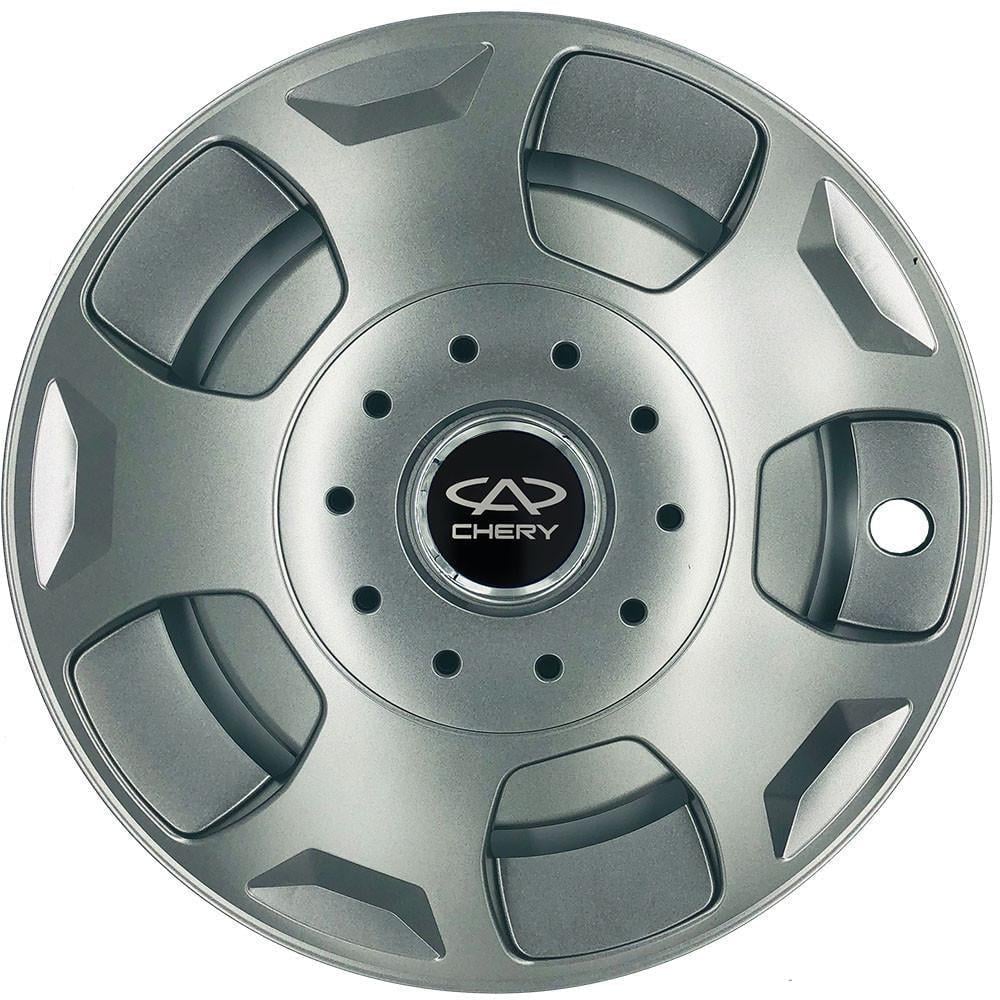 Колпаки SJS 342 с логотипом Chery R15 4 шт. Серебряный (2654554893)