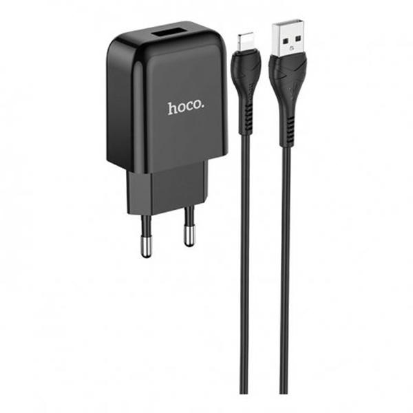 Зарядний пристрій Hoco N2 Micro 1хUSB 2,1A micro-USB Black (3901) - фото 5