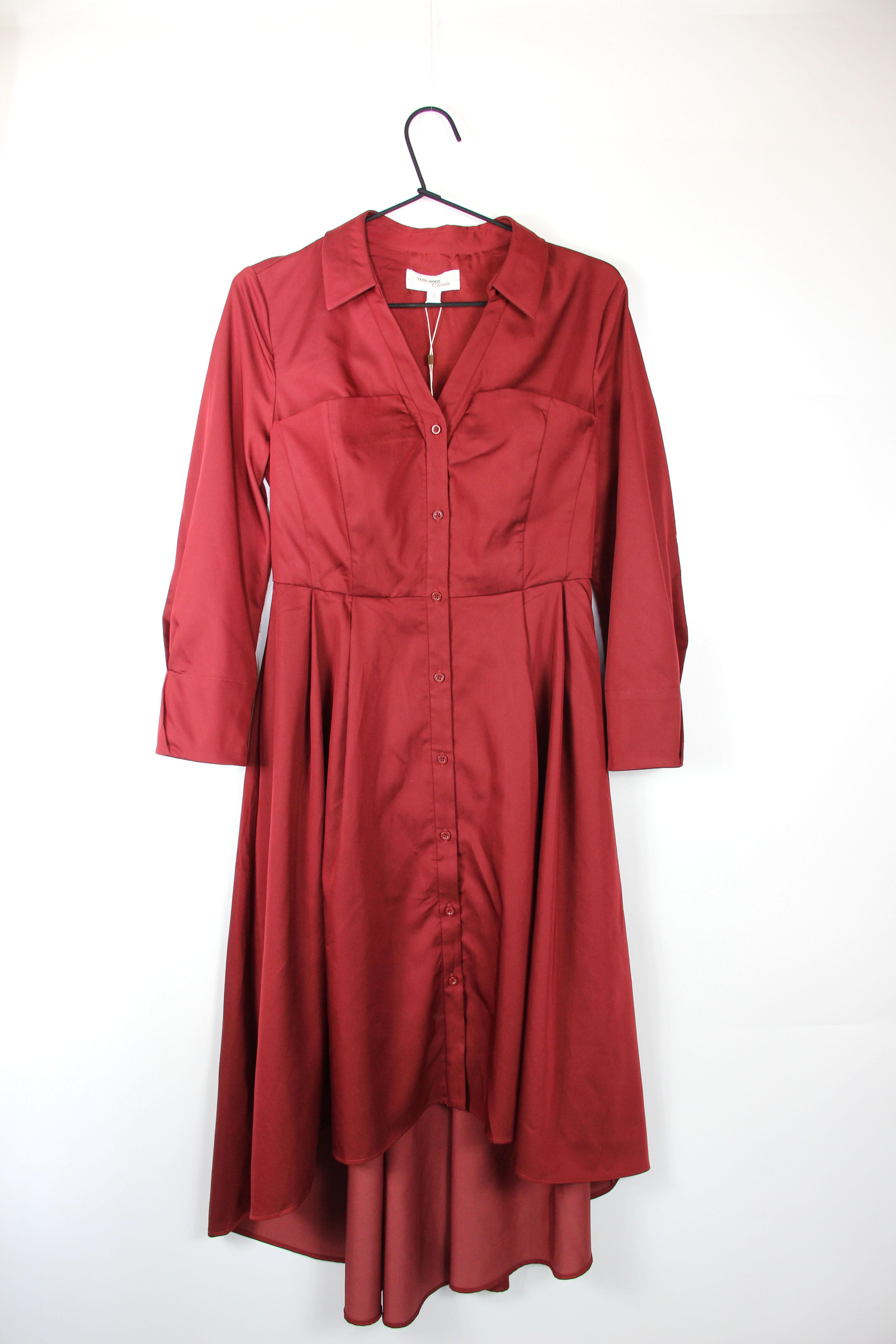 Платье Vero Moda 31847C517 S Бордовый