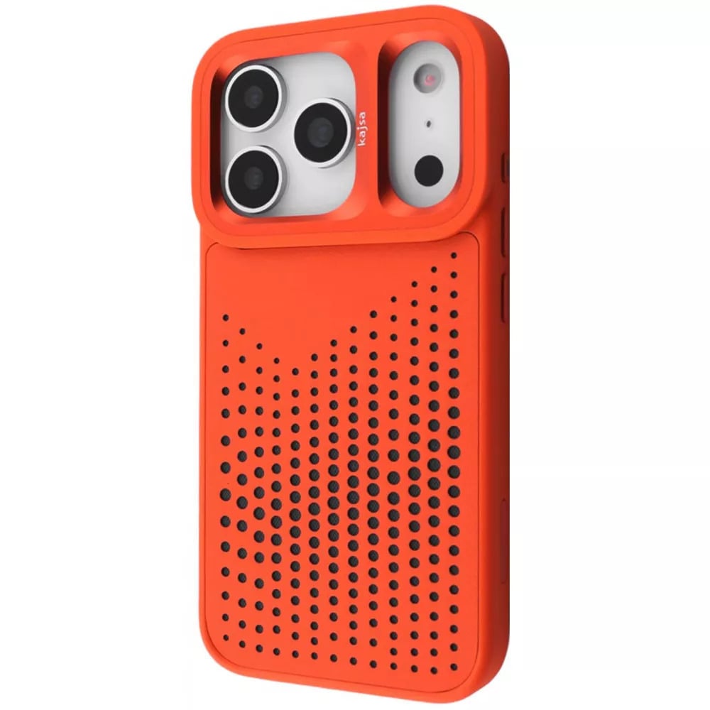 Чехол для iPhone 17 Pro Kajsa Circle с магнитным кольцом Оранжевый (32534306)