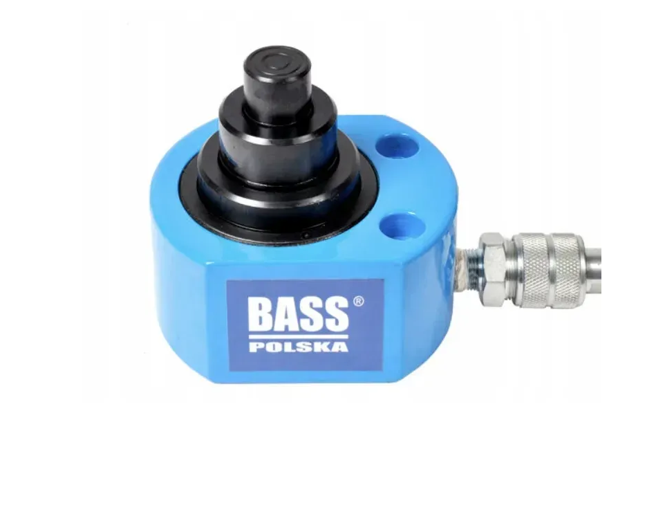 Циліндр гідравлічний 10 т Bass Polska 9153 плоский 2-поршневий для преса та підйомних робіт 10 т (9153)