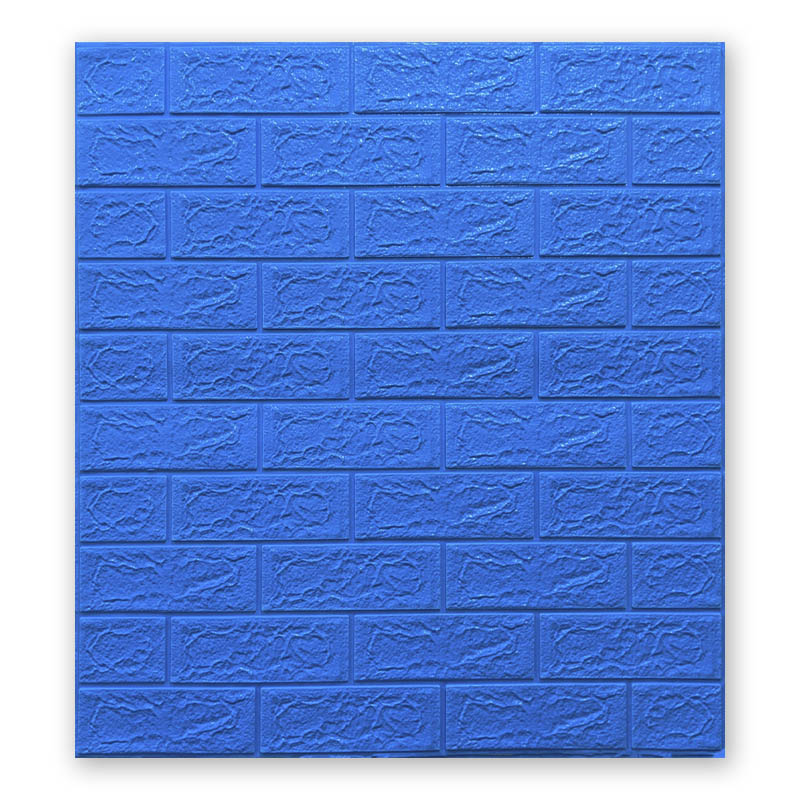 Самоклеящаяся 3D панель Sticker Wall 700x700x5 мм Голубой (00179)