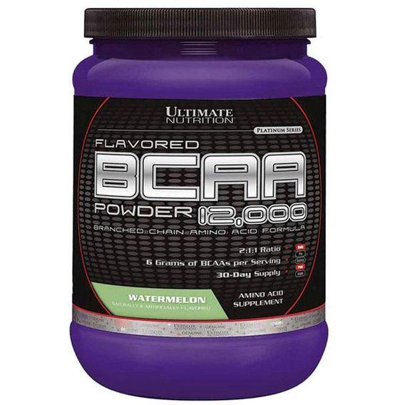 Амінокислота BCAA для спорту Ultimate Nutrition Flavored BCAA 12,000 Powder 228 г 30 порцій Watermelon