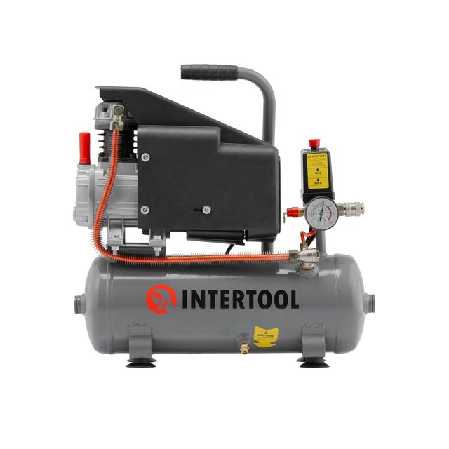 Компрессор Intertool 9 л 0,75 кВт 220 В 8 атм 160 л/мин 80 дБ (PT-0002) Компрессор Intertool 9 л 0,75 кВт 220 В 8 атм 160 л/мин 80 дБ (PT-0002)