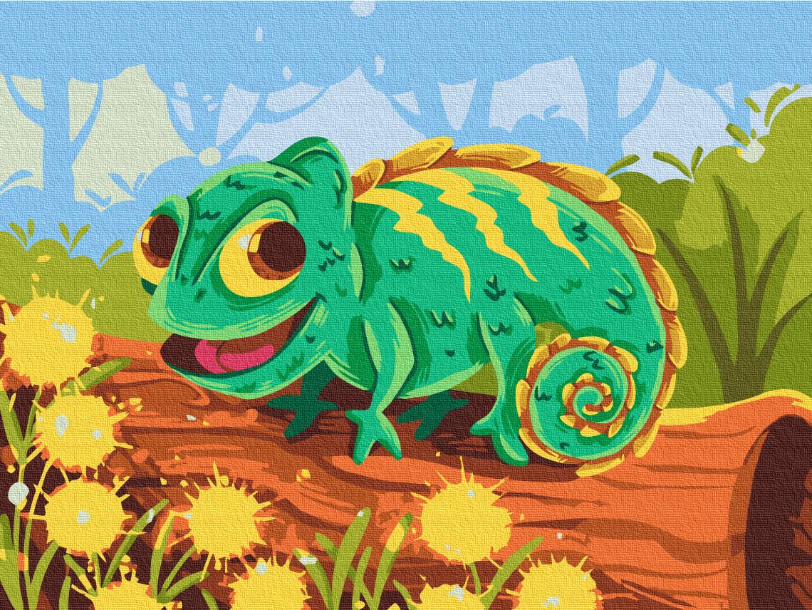 Картина по номерам Brushme Хамелеончик 30x40 см (KBS0144)