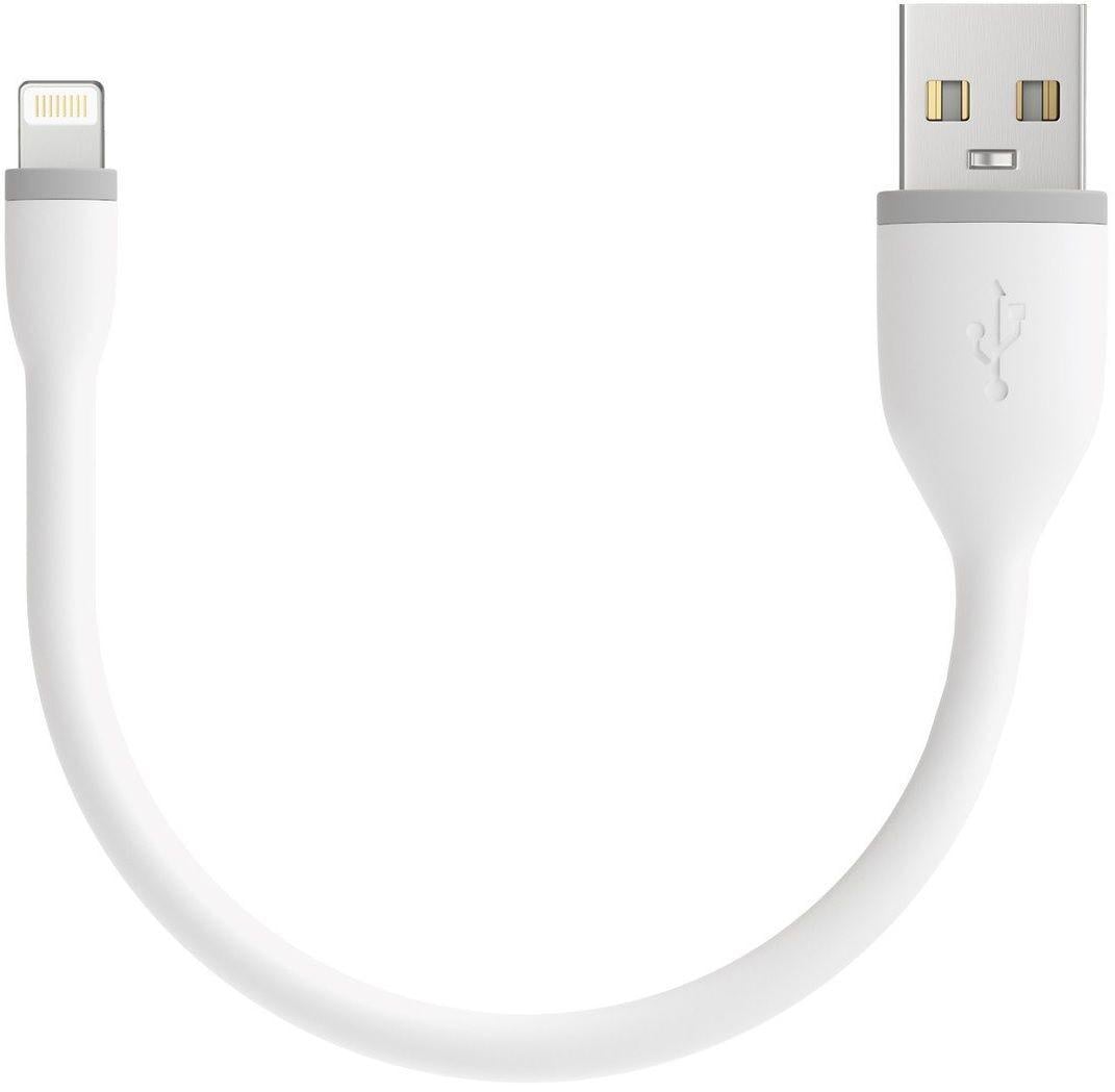 Кабель синхронизации Satechi Flexible Charging Lightning 0.15m Cable, White (ST-FCL6W)