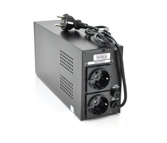 Источник бесперебойного питания Ritar E-RTM500 ELF-L 500ВА/300 Вт аппроксимированная синусоида 2хSchuko 12В 7Ач Black (E-RTM500L)