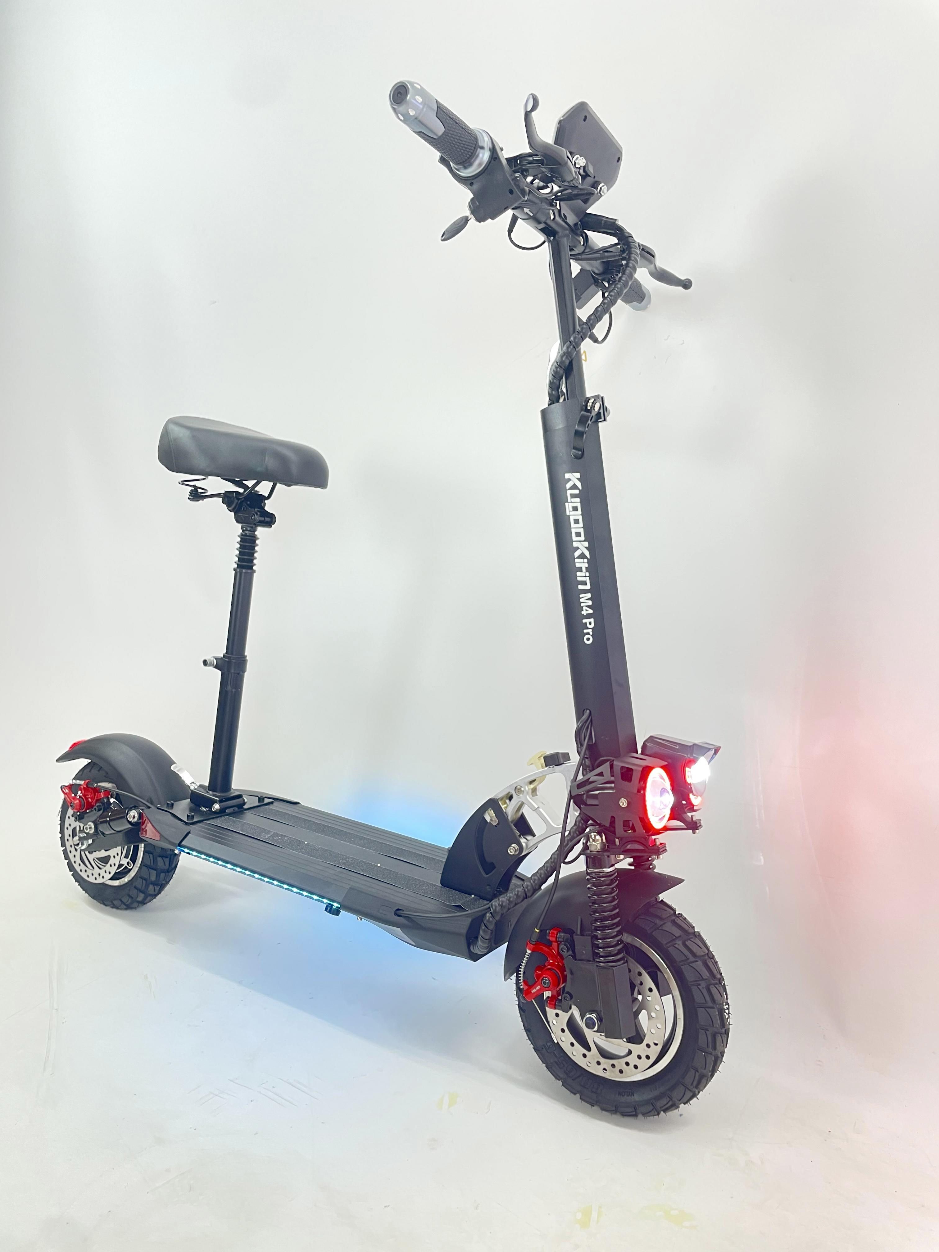 Электросамокат с сидением KugooKirin M4 PRO 1500W 48V 21Ah вольтметр и 3 фары - фото 2 Электросамокат с сидением KugooKirin M4 PRO 1500W 48V 21Ah вольтметр и 3 фары - фото 2