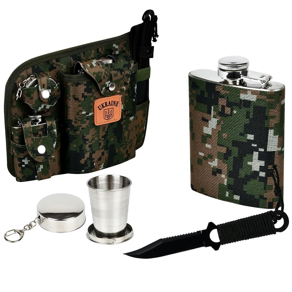 Набор туристический для охоты и рыбалки Stenson Ukraine 5 шт. в сумке Камуфляжный (R93359)