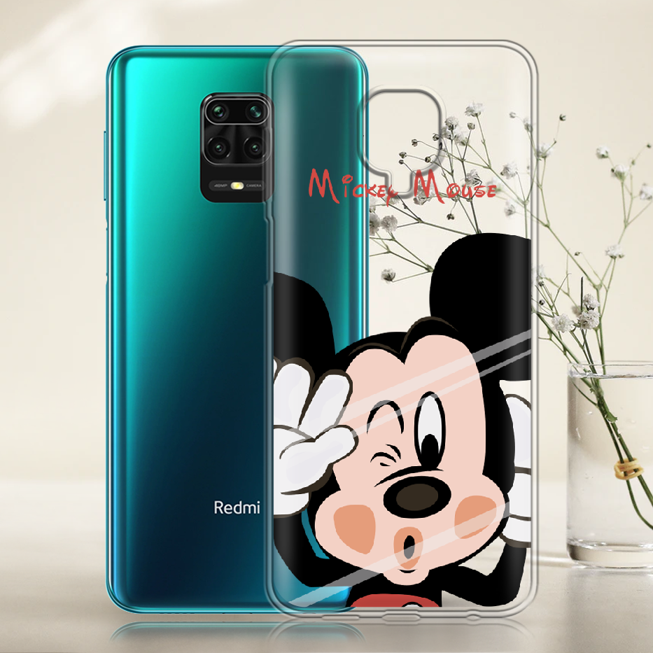 Чехол Boxface Xiaomi Redmi Note 9S Mister M Прозрачный силикон (39475-cc58-39475) - фото 2