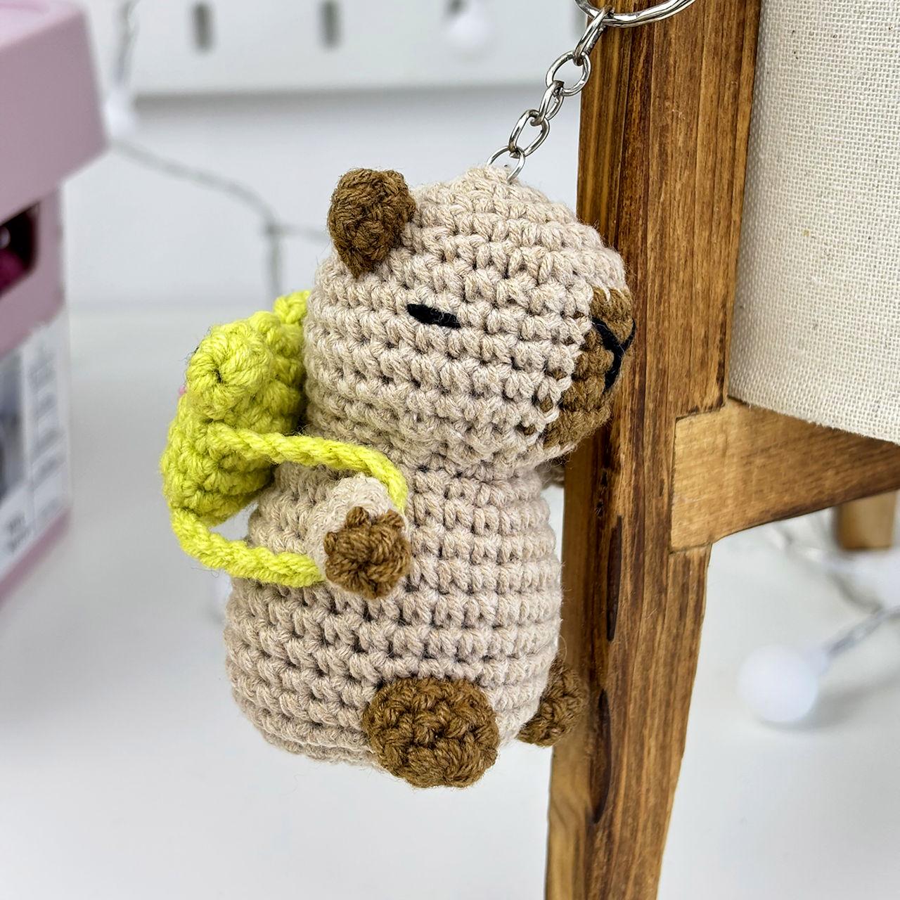 Набор для вязания крючком Капибара 0004 Бежевый/Коричневый (161927) - фото 2