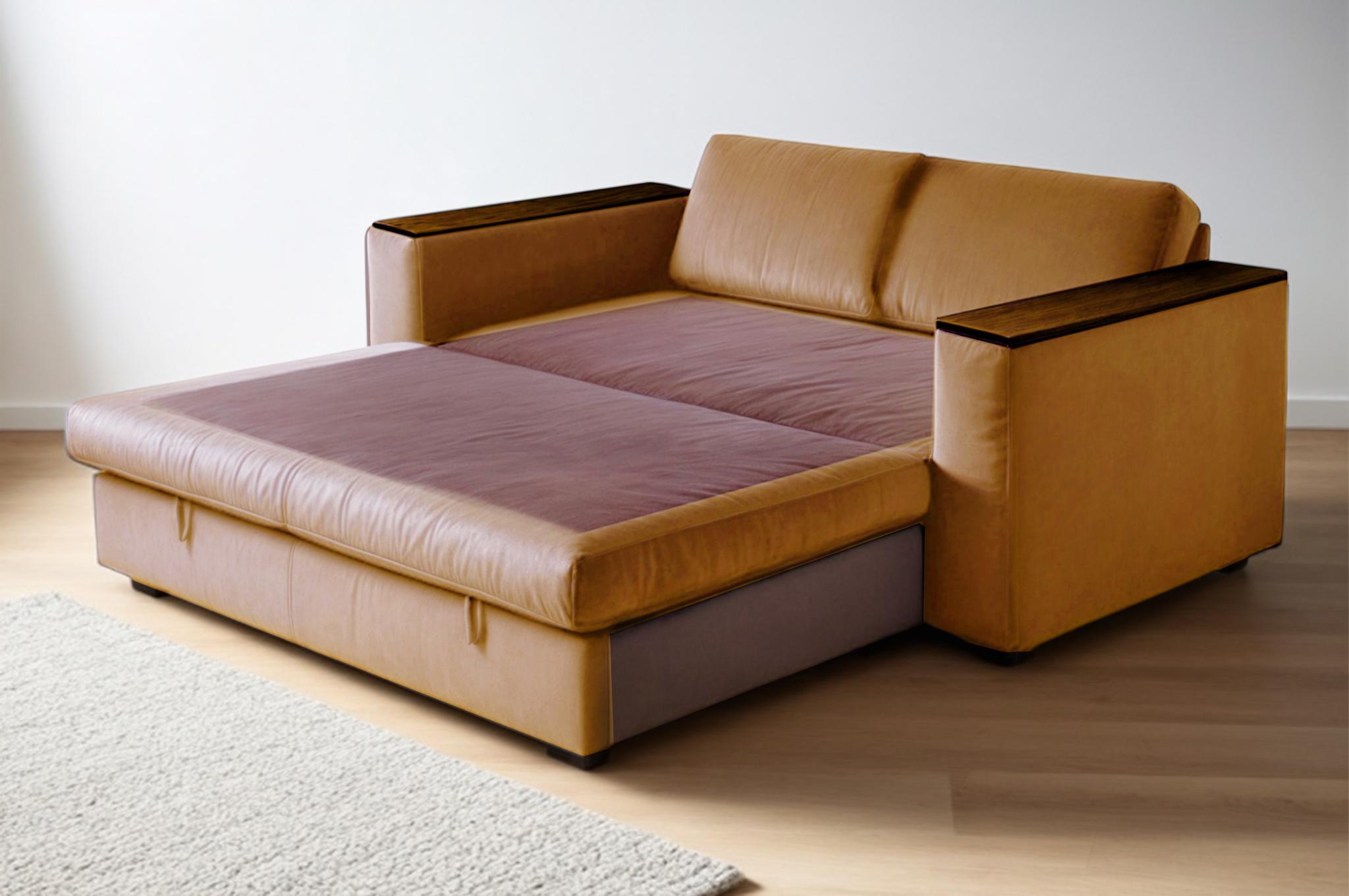 Диван-трансформер Tobi Sho Kubus-120 м'який для вітальні велюр 1600х800х1000 мм Гірчичний