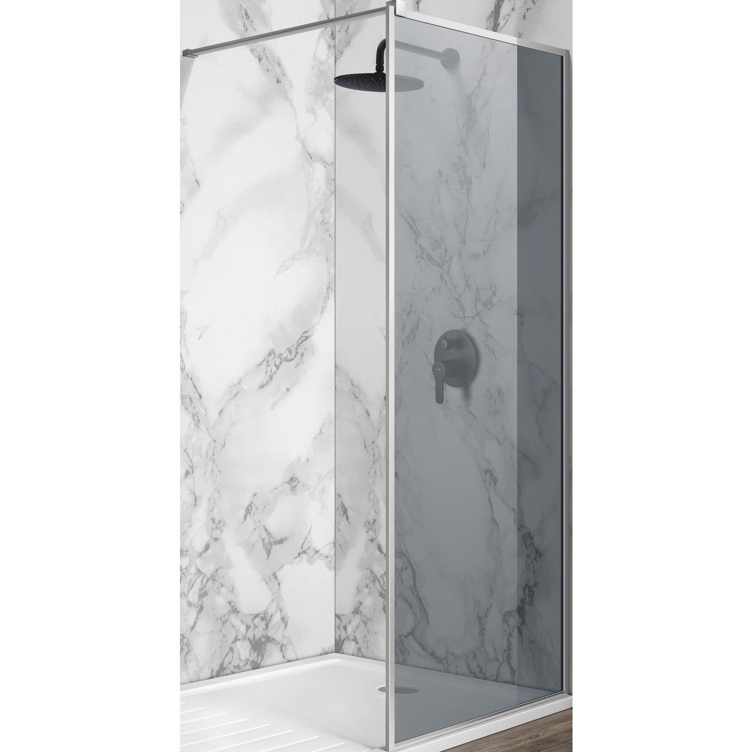 Душевая стенка с держателем Imprese WALK-IN s09111001GR 110x200 см профиль Хром (229380)