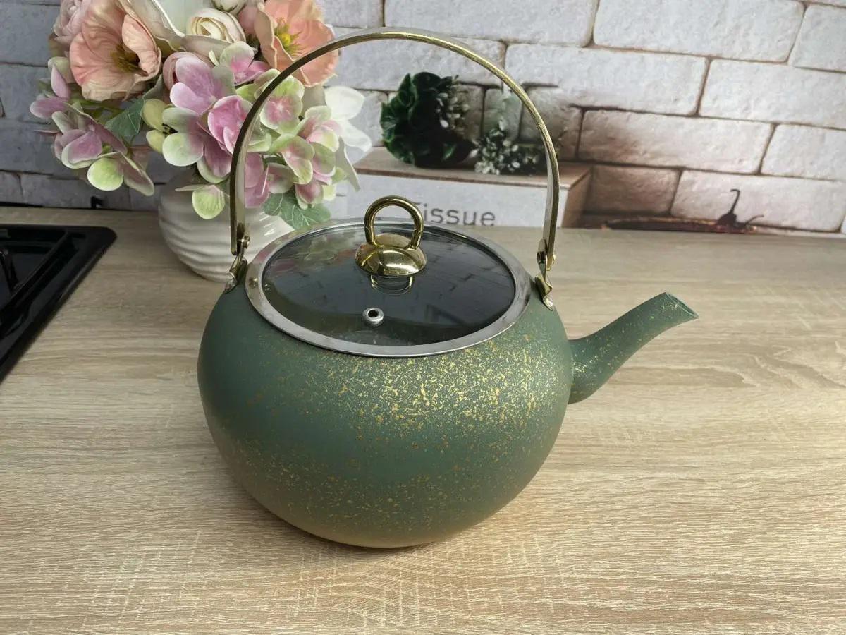 Чайник OMS Collection 8212-XL 3 л Green (85013) - фото 5 Чайник OMS Collection 8212-XL 3 л Green (85013) - фото 5