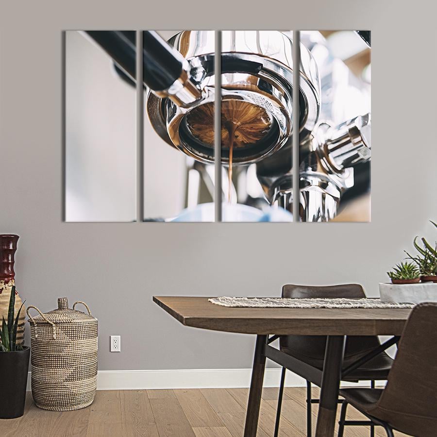 Модульная картина из 4 частей Искусство кофе 149x93 см (297-41) Модульная картина из 4 частей Искусство кофе 149x93 см (297-41)