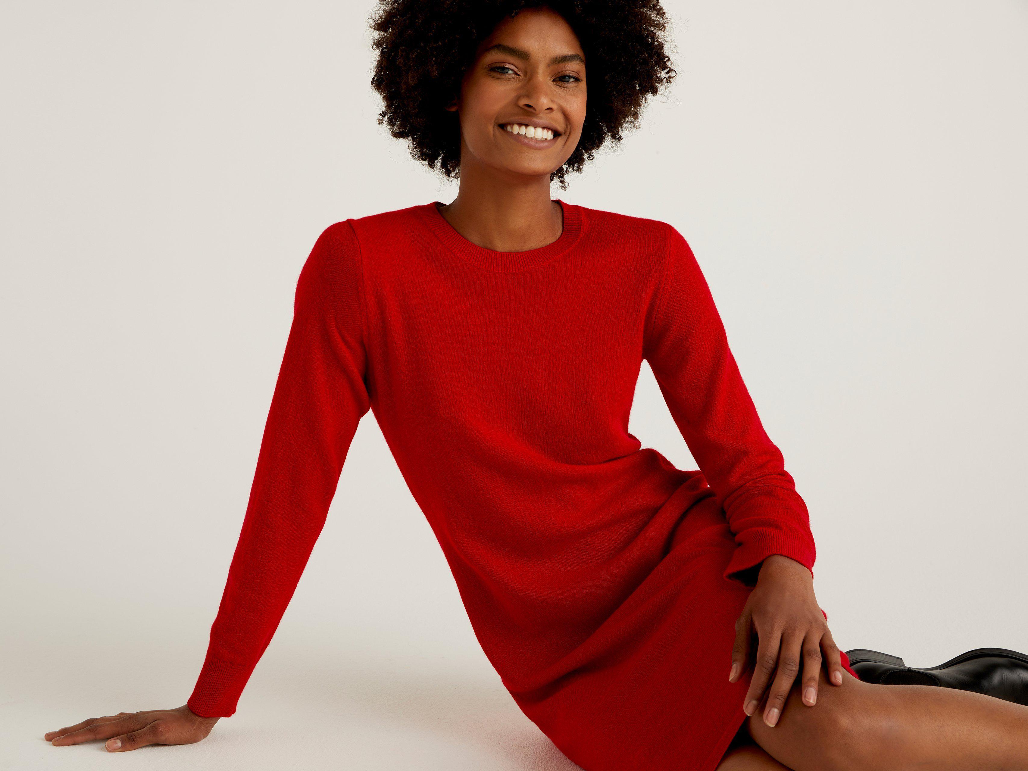 Сукня жіноча Benetton  1044v1n38 S Червоний - фото 3