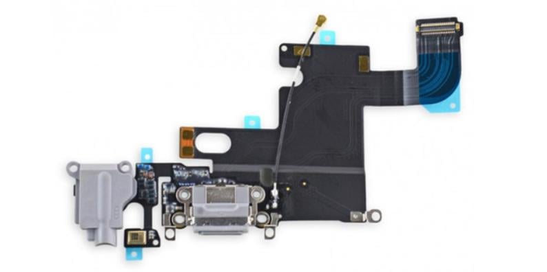 Шлейф Flat Cable основной Iphone 6 with Черч connector HF Белый (000018999)