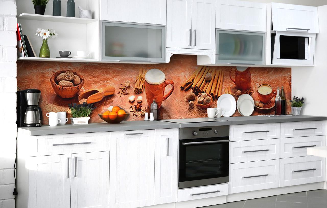 Кухонный фартук Мускат и корица виниловый самоклеющийся 65х250 см Кухонный фартук Мускат и корица виниловый самоклеющийся 65х250 см