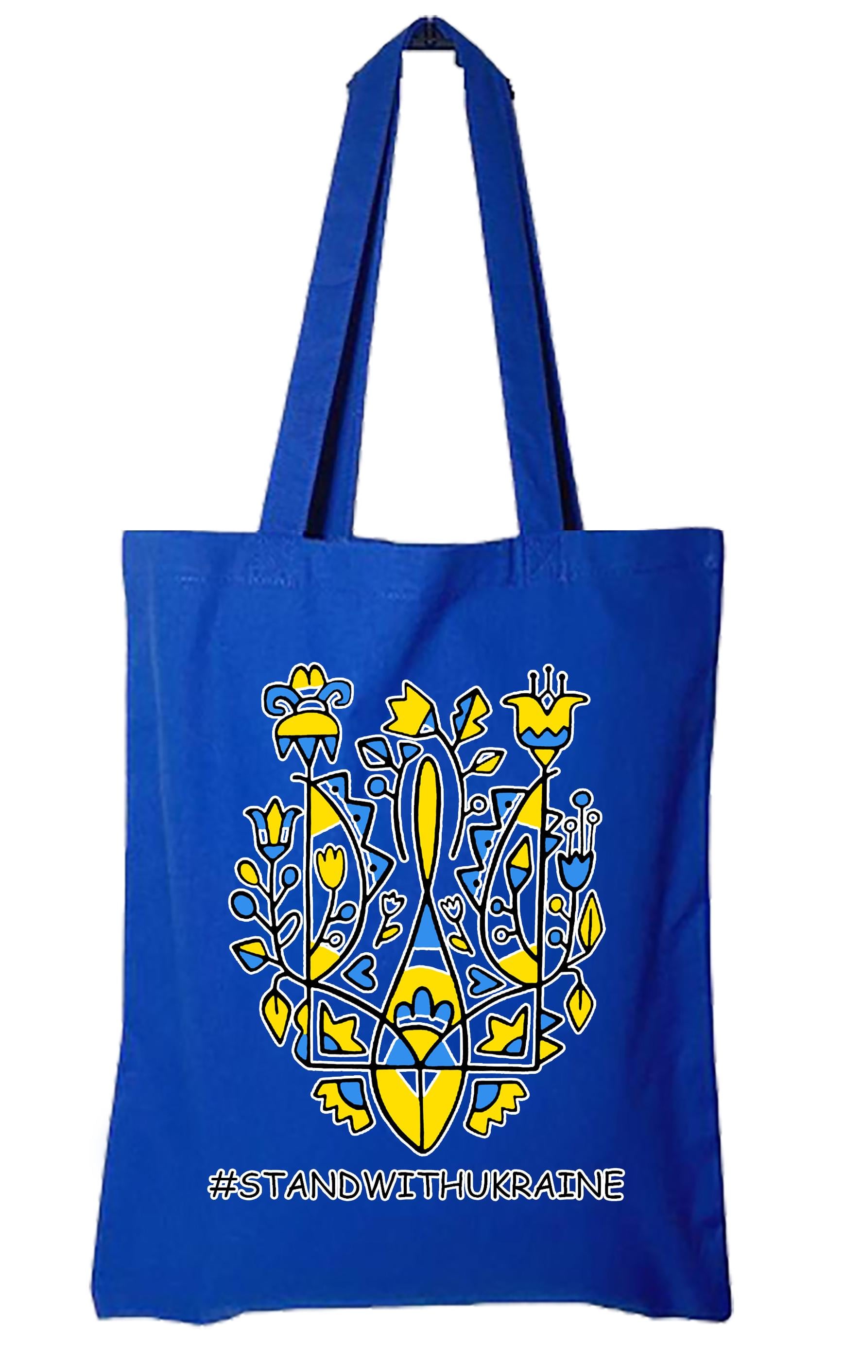 Экосумка с печатью Stand With Ukraine Синий (29591) Экосумка с печатью Stand With Ukraine Синий (29591)