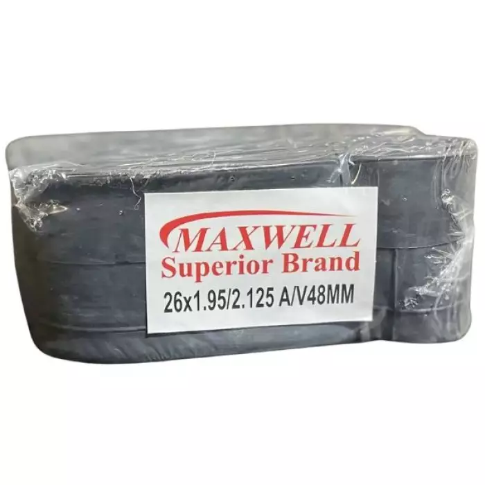 Камера велосипедная MaxWell 26х1,95/2,125 A/V 48 мм (VR-11060)