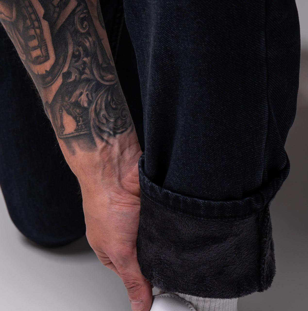 Джинсы мужские зимние BJ 2436 на флисе утепленные р. 30 Темно-серый (2436/1) - фото 8 Джинсы мужские зимние BJ 2436 на флисе утепленные р. 30 Темно-серый (2436/1) - фото 8