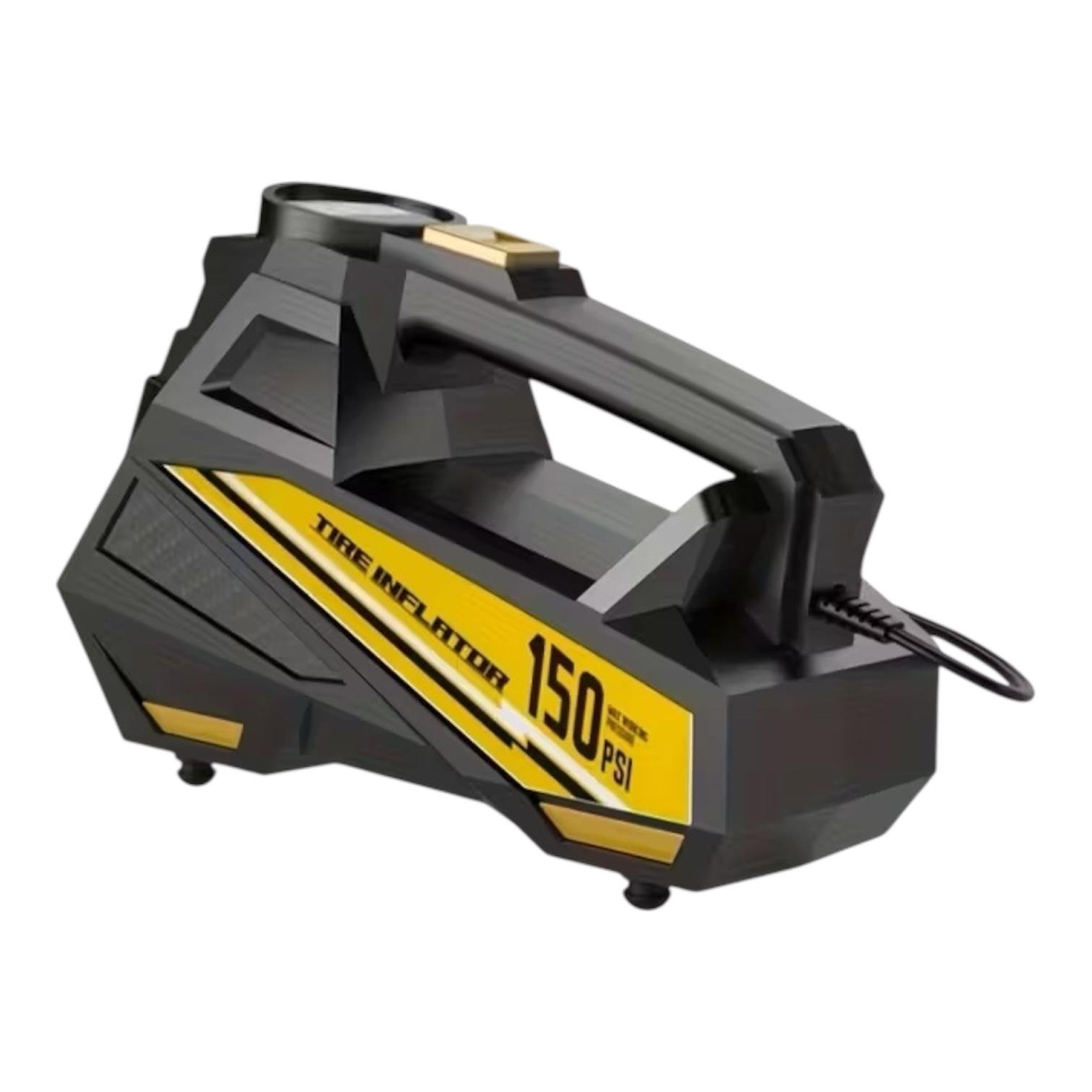 Автомобильный компрессор для закачки шин с фонариком 12 В (av001)