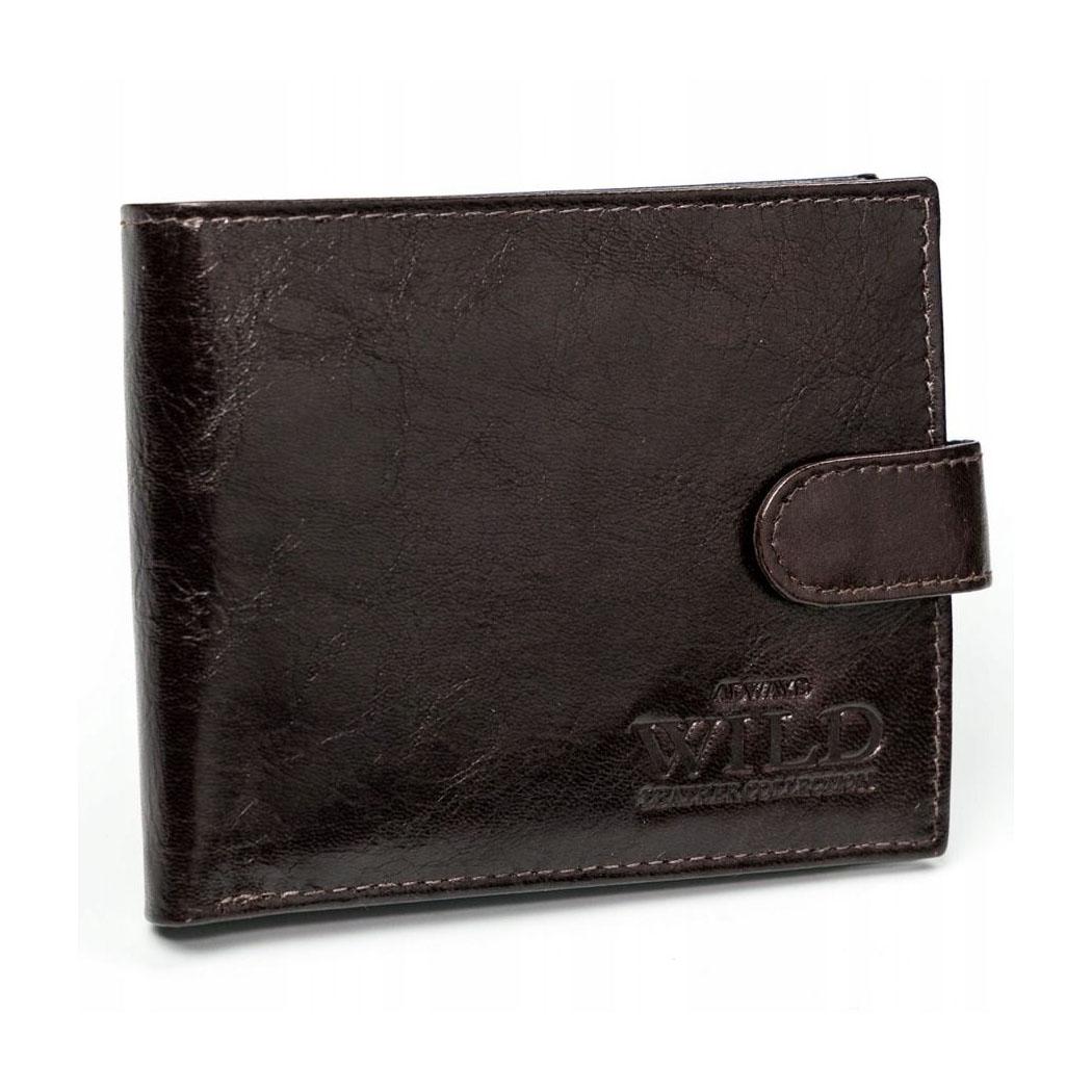 Кошелек мужской кожаный Always Wild N2002L-VTK-BOX-4589 Коричневый