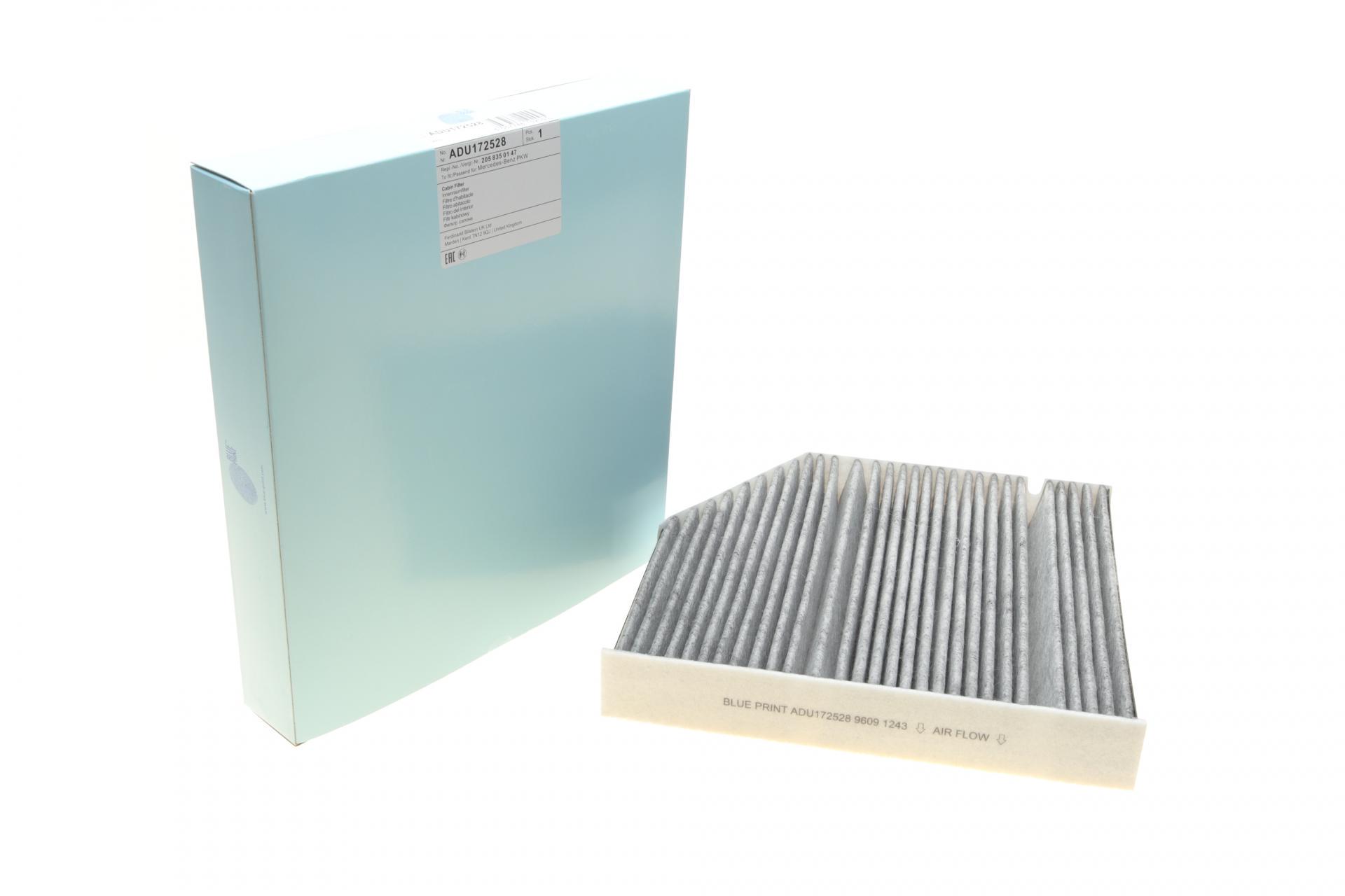 Фильтр салона BLUE PRINT для MB C-class W 205 14-/E-class W213 16- угольный (ADU172528)