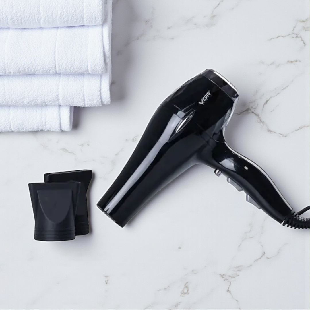 Фен з концентратором VGR V-413 з холодним обдуванням та іонізацією 2 насадки концентратора 2200 Вт Чорний (HPV413) - фото 8 Фен з концентратором VGR V-413 з холодним обдуванням та іонізацією 2 насадки концентратора 2200 Вт Чорний (HPV413) - фото 8