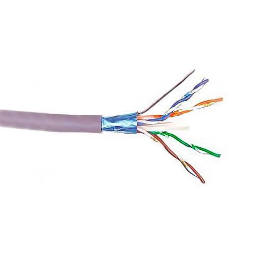 Кабель FTP Kingda KDFT8004-CCA кат.5е/PVC/4 пары/CCA/24AWG 305 м Серый (10081838)