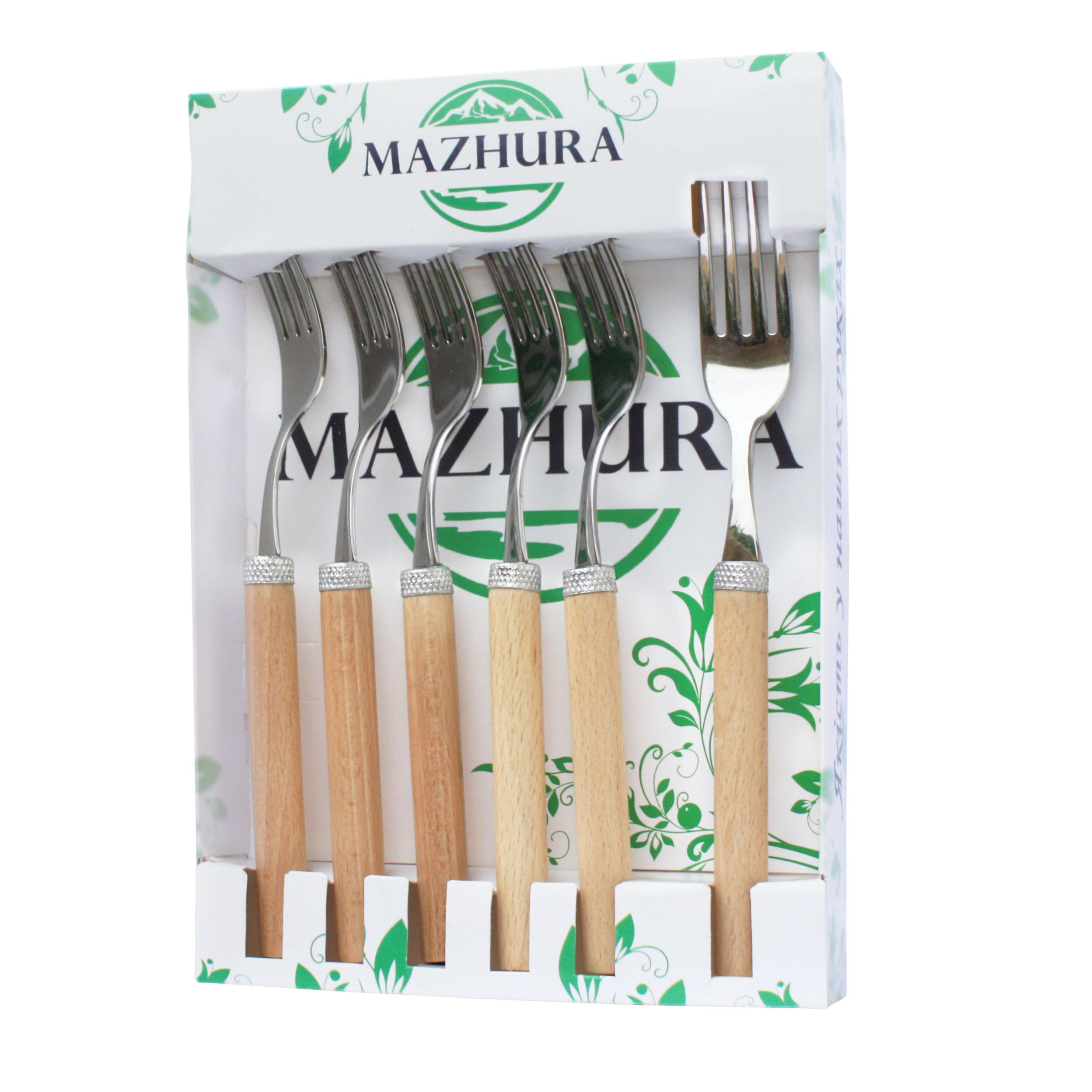 Набор вилок Mazhura Beech wood 6 приборов (mz505663)