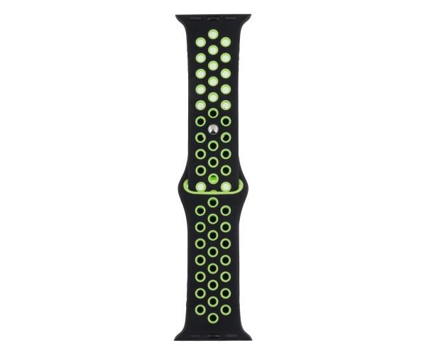 Ремешок Silicone для Apple Watch/Protect Case 09 38/40 мм Black/Green Ремешок Silicone для Apple Watch/Protect Case 09 38/40 мм Black/Green