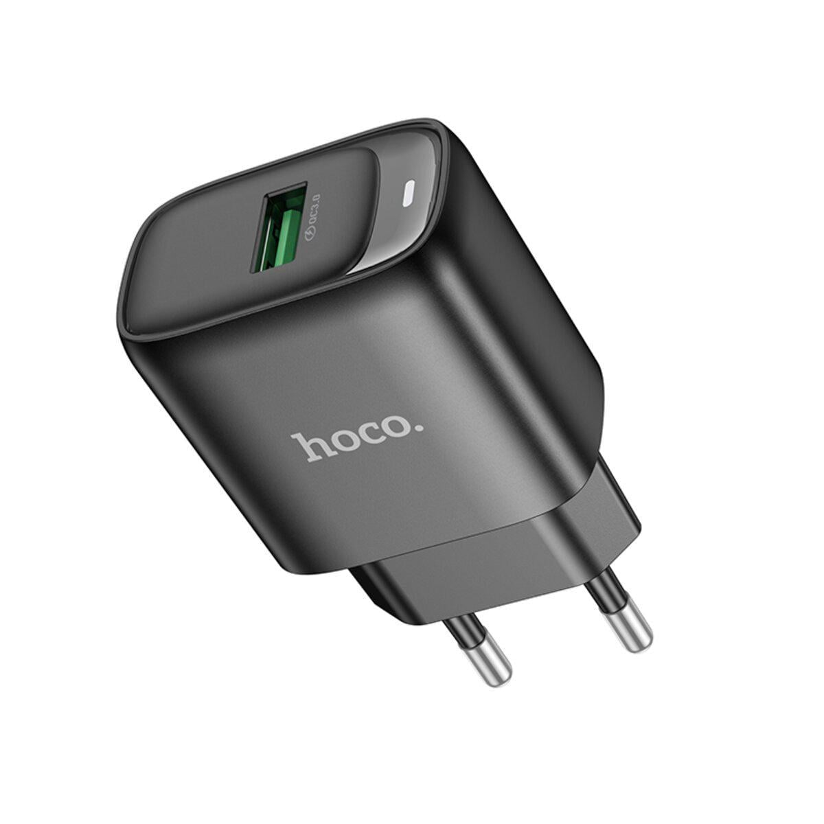 Зарядное устройство сетевое HOCO C140A Smart 18 Вт USB-A QC FCP AFC быстрая зарядка Black Зарядное устройство сетевое HOCO C140A Smart 18 Вт USB-A QC FCP AFC быстрая зарядка Black