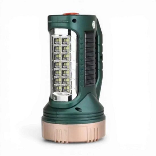 Акумуляторний ліхтар-прожектор YG-7987CS із сонячною панеллю USB ручний LED з боковою лампою Green
