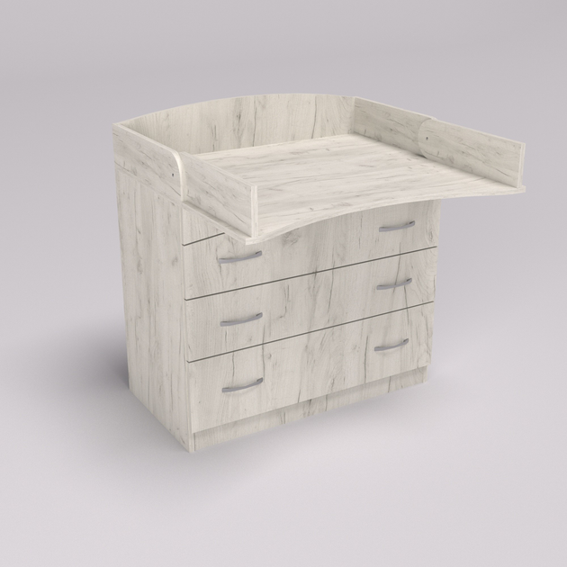 Комод пеленальный Континент 86,4х46,5х91,6 см Дуб крафт белый (28329487) Комод пеленальный Континент 86,4х46,5х91,6 см Дуб крафт белый (28329487)