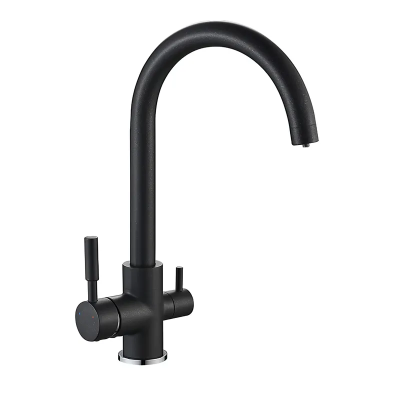 Смеситель для кухни на две воды MIXXUS Premium Mafin 021 Black (MI5931)