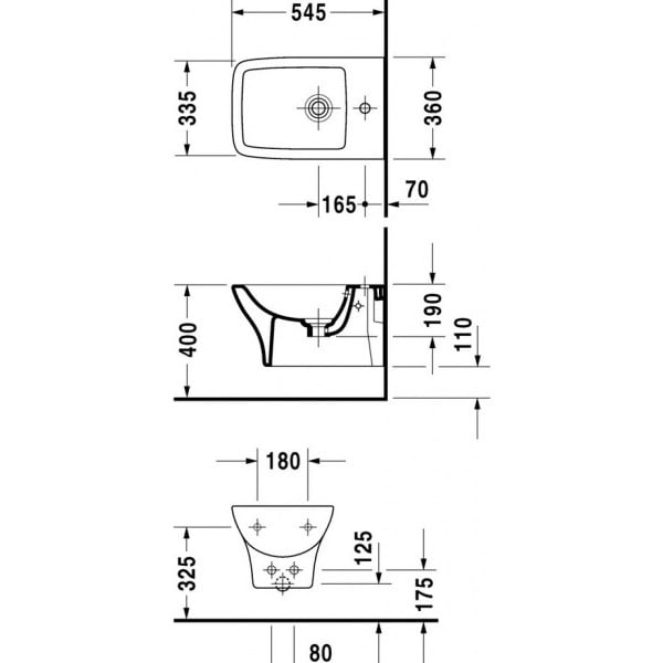 Біде Duravit Puravida (2247150000)