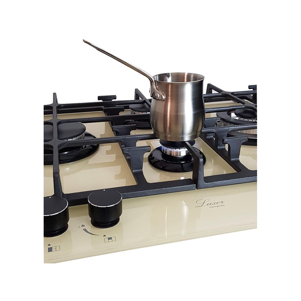 Варильна поверхня газова Luxor RG 650 Rustik Champagne BK з підставкою для Wok (24131738) - фото 7